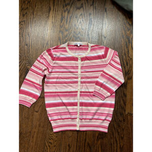 Women's Suzuya Striped Cardigan Sweater Size S Pink Beige
